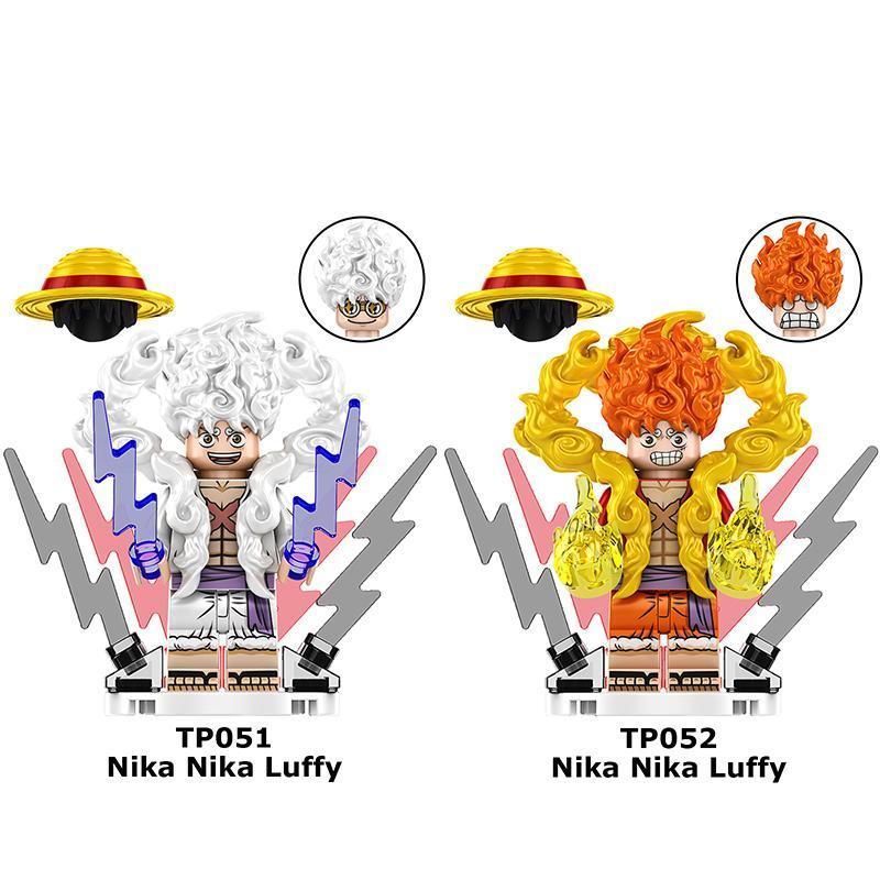 บล็อกของเล่น ฟิกเกอร์ การ์ตูนอนิเมะ Nika Luffy ขนาดเล็ก TP051-052