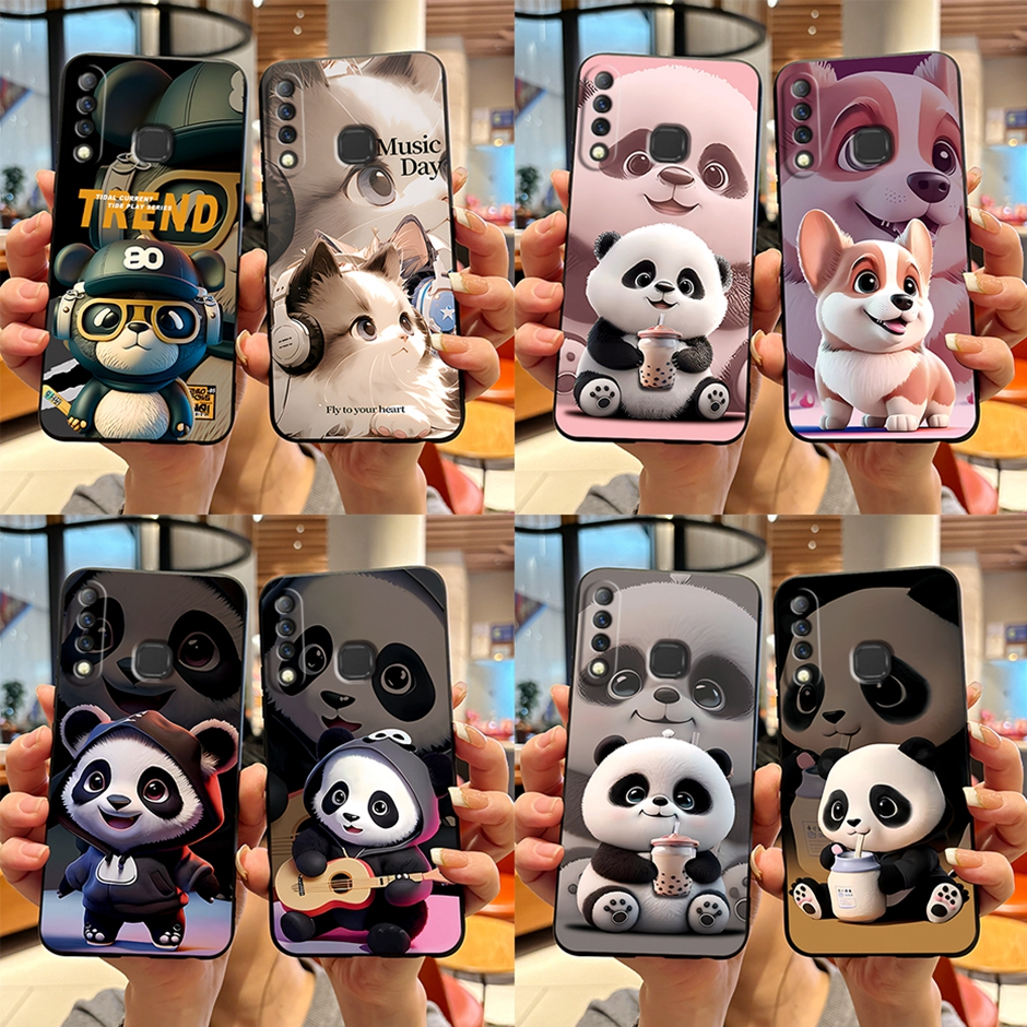สําหรับ Infinix Smart 3 Plus X627 Infinix S4 เคสมือถือ แบบนิ่ม ลายการ์ตูนแพนด้าน่ารัก X626 X626B Inf