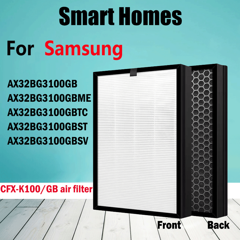 ไส้กรองคาร์บอน Hepa CFX-K100/GB แบบเปลี่ยน สําหรับเครื่องฟอกอากาศ Samsung AX32BG3100GB AX32BG3100GBM