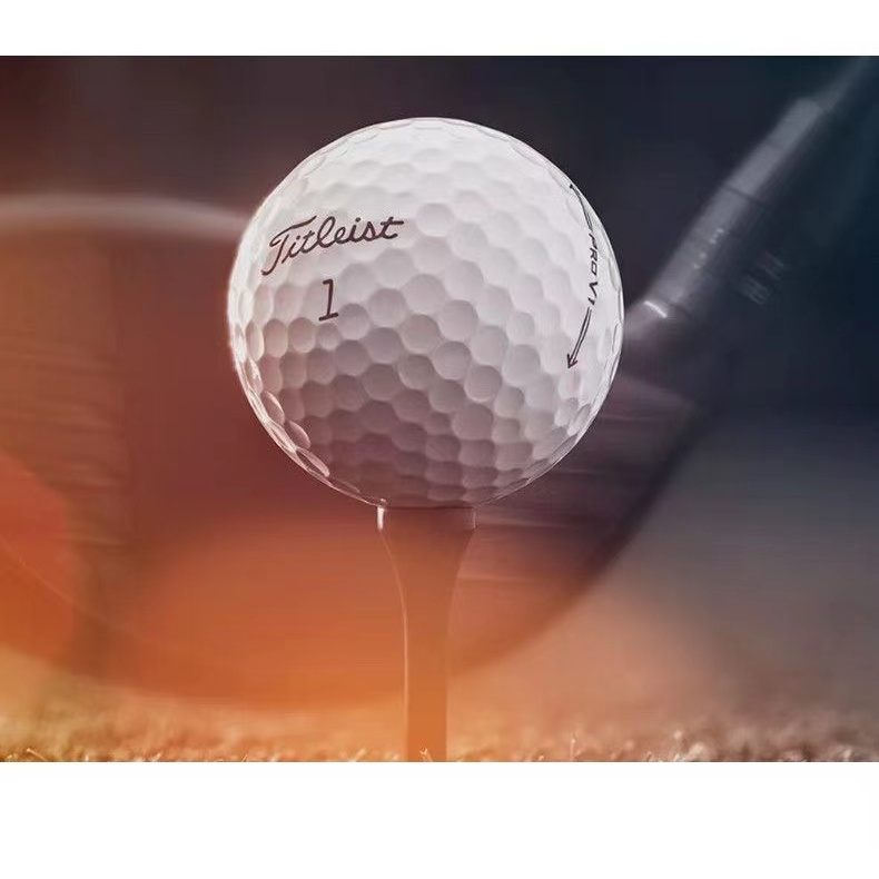 Golf Titleist ProV ลูกกอล์ฟสองชั้น 0.05 กก. สําหรับผู้เล่นระดับมัธยมต้น [12 ชิ้นในกล่อง]