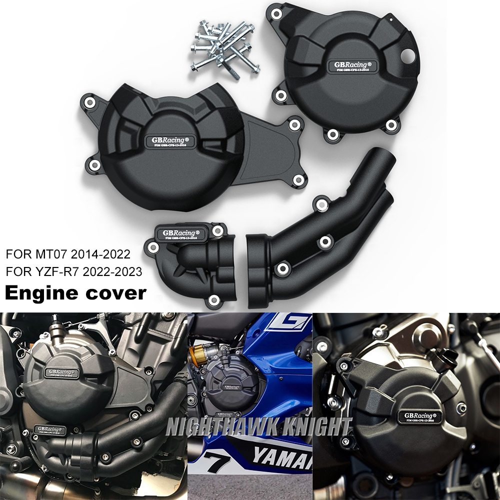 ฝาครอบเครื่องยนต์ กันกระแทก สําหรับ YAMAHA MT07 FZ07 TENERE 700 XSR700 YZF R7 GBRacing