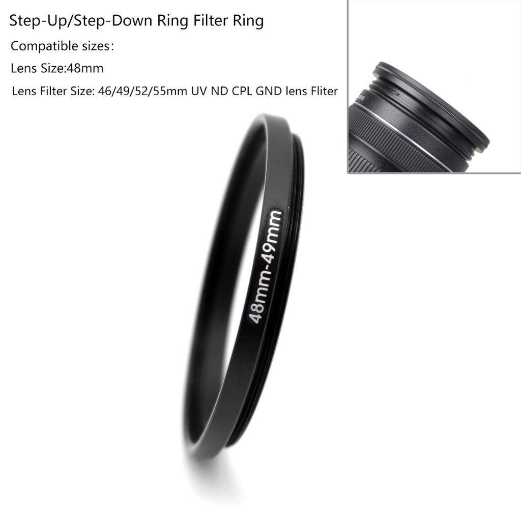 48-46/49/52/55 มม.Step-Up/Step-Down แหวนกรอง UV/ND/CPL GND เลนส์อะแดปเตอร์แหวนกรอง