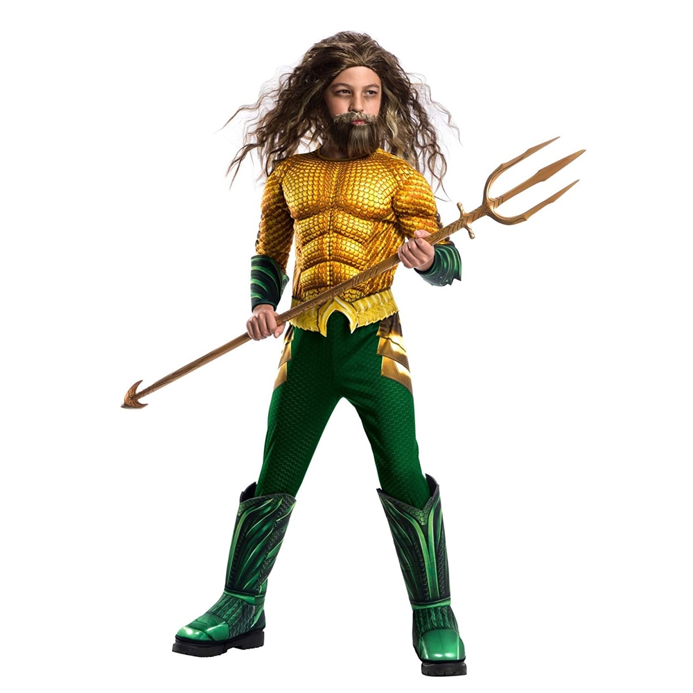Hsctek กล้ามเนื้อ Aquaman ชุดซุปเปอร์ฮีโร่ ชุดฮีโร่ผู้ชาย ชุดแฟนซี แฟนซีเด็ก แฟนซีผู้ใหญ สินค้าพร้อมส่ง