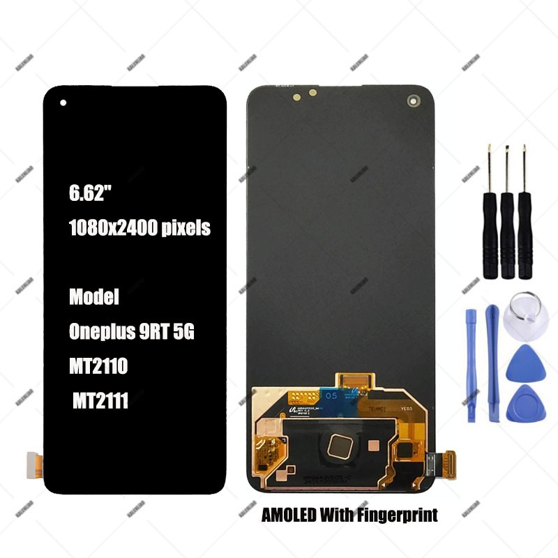 AMOLED สําหรับ Oneplus 9RT 5G 8 8T จอแสดงผล LCD Touch Screen Digitizer Assembly Replacement