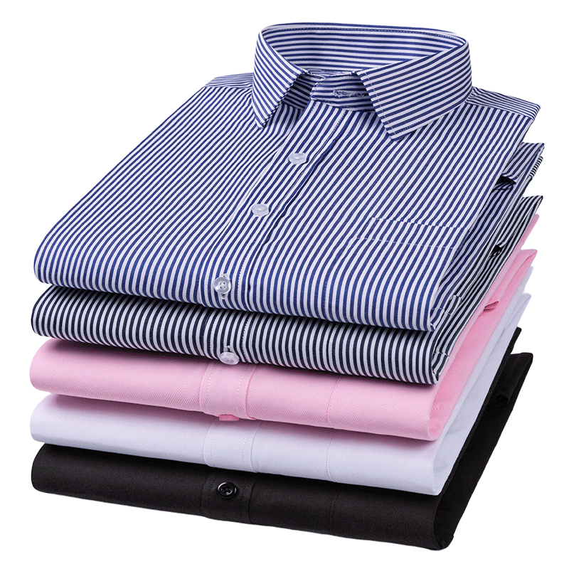 เสื้อเชิ้ตแขนยาวลําลอง ผ้าฝ้าย ลายทาง เหมาะกับใส่ทํางาน สไตล์นักธุรกิจ สําหรับผู้ชาย