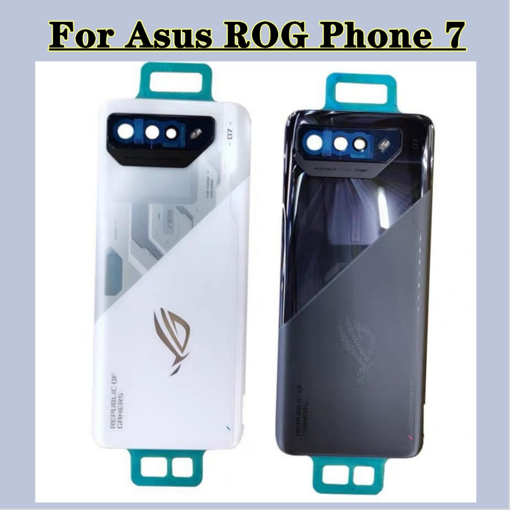 ฝาครอบแบตเตอรี่ด้านหลัง พร้อมโลโก้ แบบเปลี่ยน สําหรับ Asus ROG Phone 7