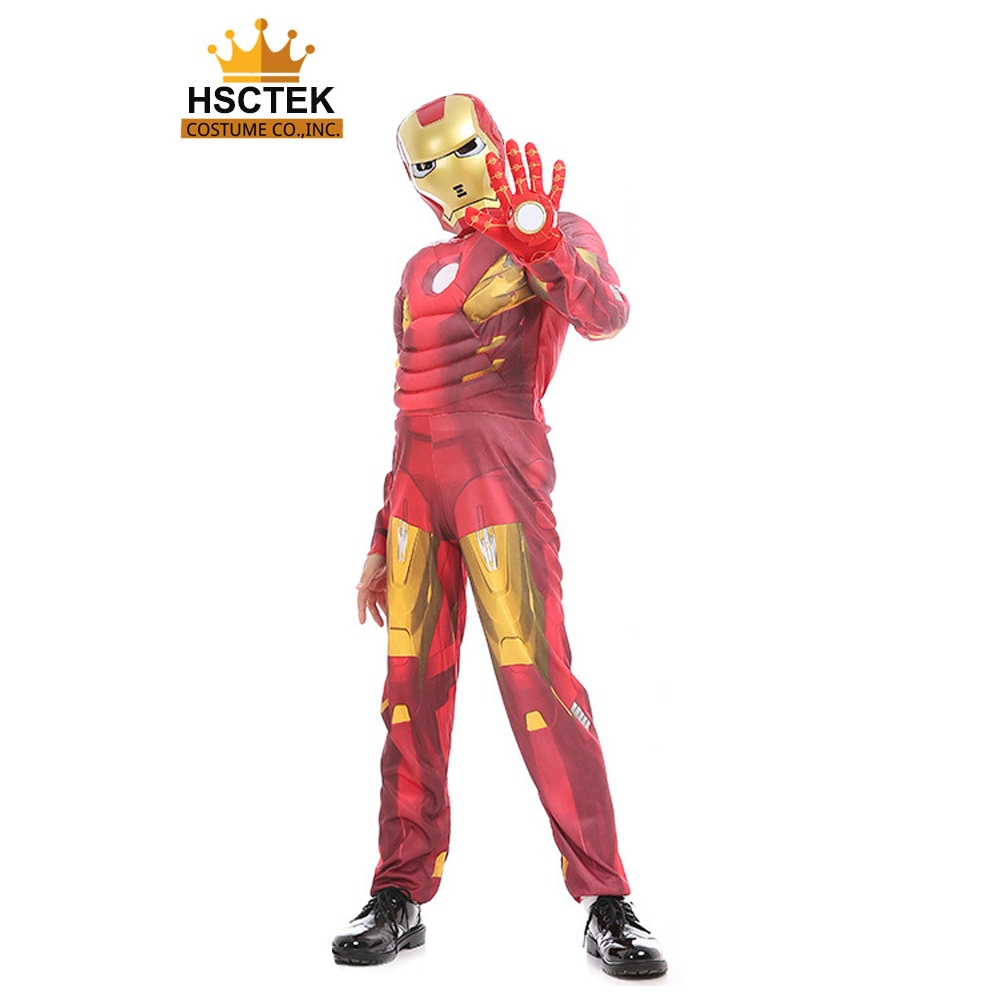 Hsctek ชุดIronman ชุดไอร่อนแมน ชุดฮีโร่ผู้ชาย ชุดแฟนซี ชุดแฟนซีเด็ก