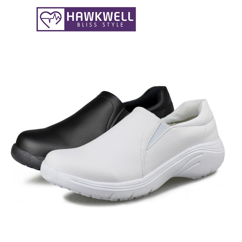 Hawkwell รองเท้าพยาบาล สีขาว สีดํา สําหรับผู้หญิง - 1923