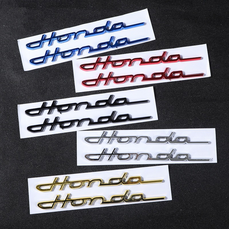 สติกเกอร์โลหะ ตราสัญลักษณ์ 3D ด้านหลัง สําหรับ Honda emblem Latina CRV Accord CIVIC CITY 1 คู่