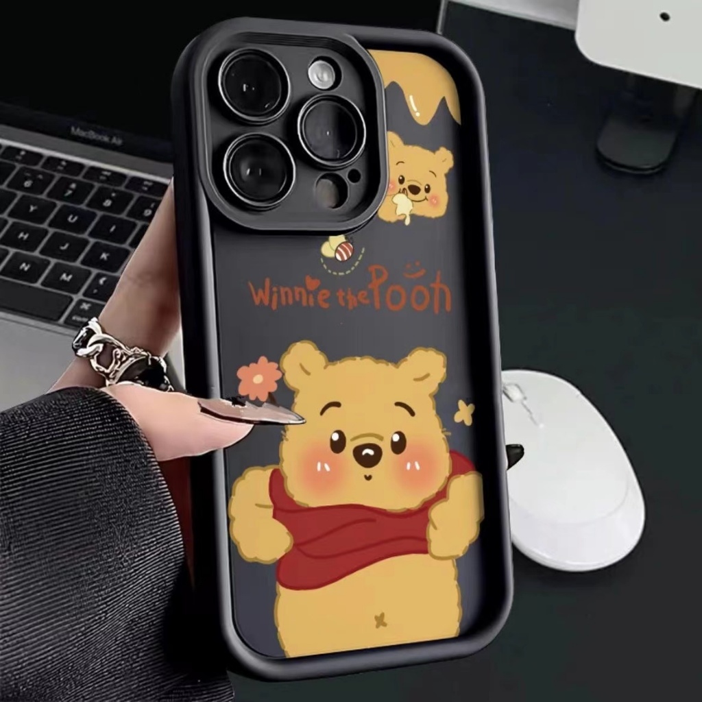 เคส Honor X8B X7B Magic 6 Lite 5G 50 Lite 20 Pro 20 9C เคส ซิลิโคนหมีพูห์กรณีโทรศัพท์