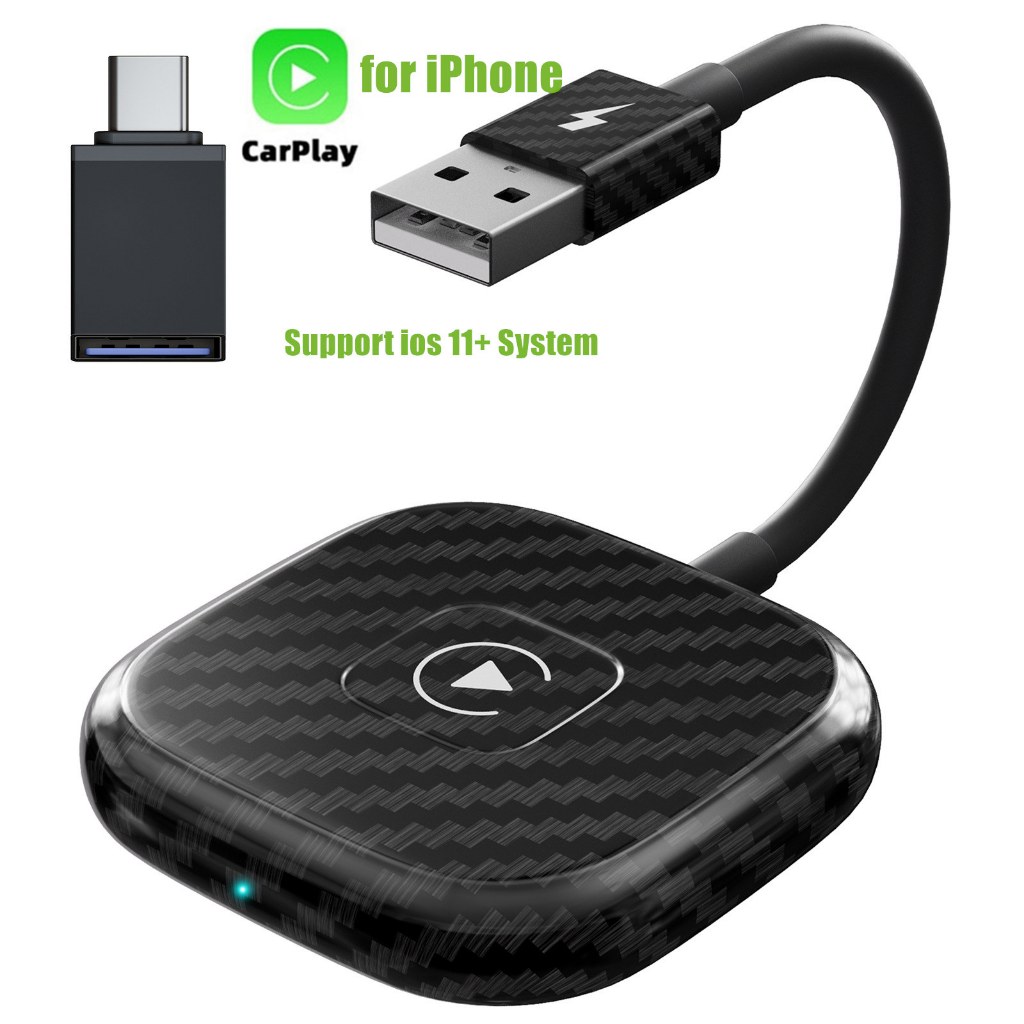 อะแดปเตอร์ CarPlay Android แบบไร้สาย สําหรับรถยนต์ หรือแปลงสายดองเกิล เป็น CarPlay ไร้สาย สําหรับ Ap