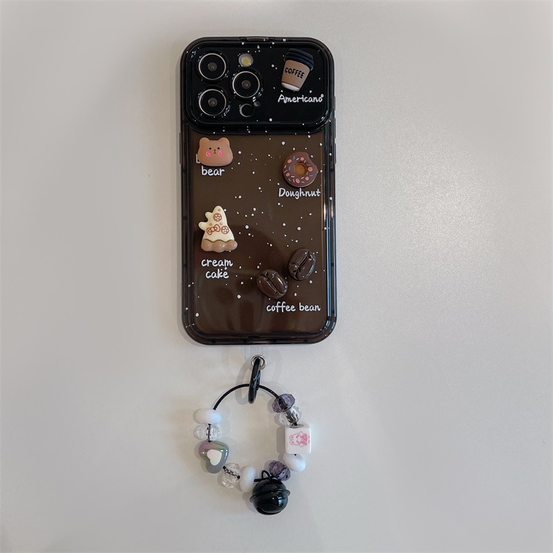 เคสโทรศัพท์มือถือ ลายการ์ตูนหมีเค้ก สําหรับ Apple iPhone 12 Pro Max iPhone 15 iPhone 14 Pro