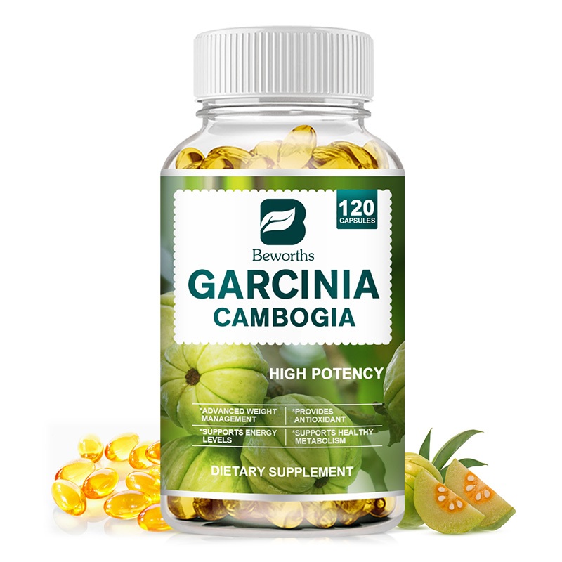 Beworths Garcinia Cambogia แคปซูลโพแทสเซียมคลอไรด์ แคลเซียมคาร์บอเนต ช่วยจัดการน้ําหนัก 120 ชิ้น