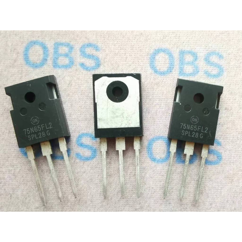 ((5 ชิ้น) 75N65FL2 NGTB75N65FL2WG TO-247 IGBT Field Effect Tube 75A 650V