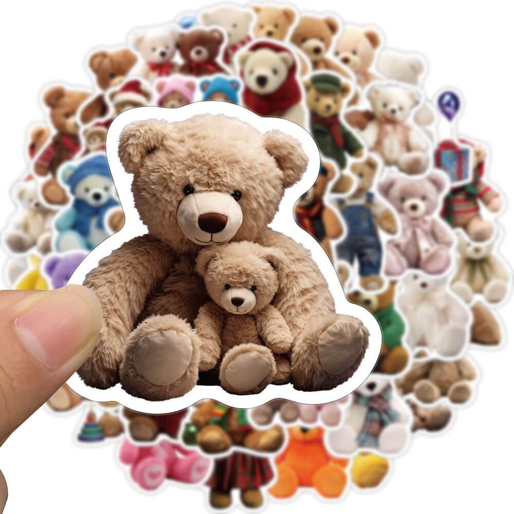 [สติกเกอร์ขนาดใหญ่] สติกเกอร์ ลายตุ๊กตาหมีน่ารัก กันน้ํา สําหรับตกแต่งแล็ปท็อป ขวดน้ํา กระเป๋าเดินทาง สมุดภาพ กราฟฟิติ ของเล่นเด็ก 50 ชิ้น