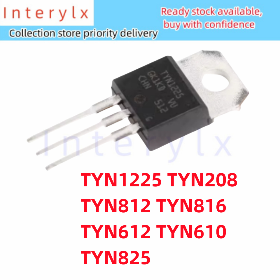 5 ชิ้น TYN1225 TYN208 TYN812 YN816 TYN612 YN610 TYN825 TO-220 thyrtor