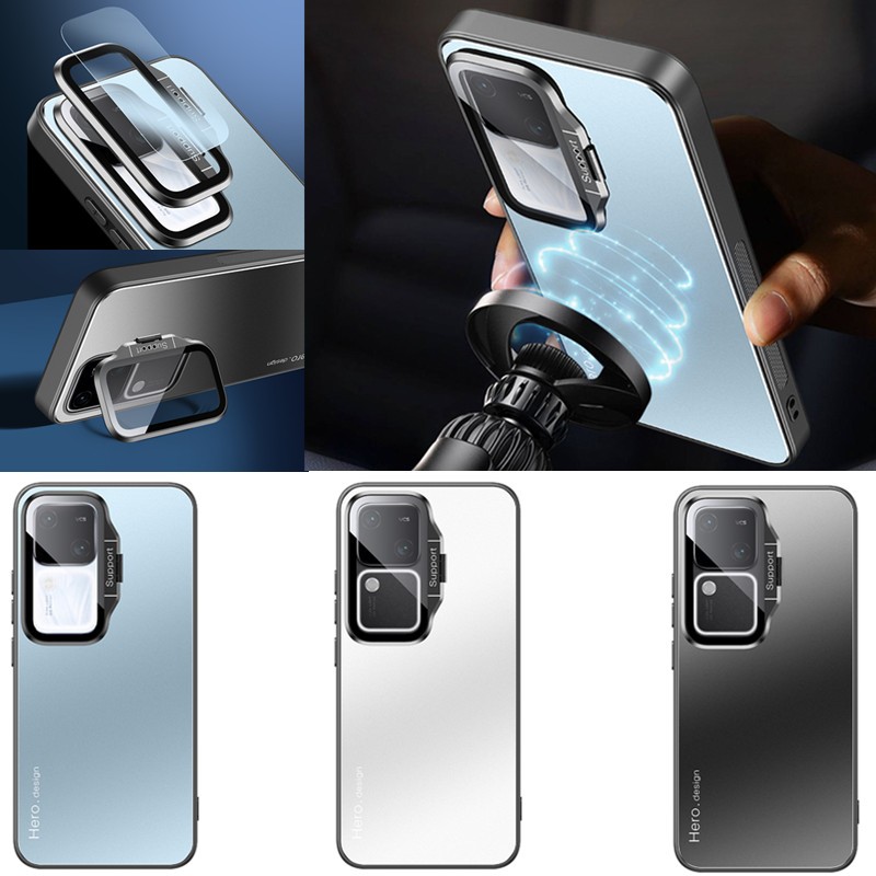 เคสโทรศัพท์มือถือโลหะ แบบสไลด์ป้องกันเลนส์กล้อง สําหรับ Vivo S18 Pro S18e S17 Pro S16 Pro Vivo V30 Pro