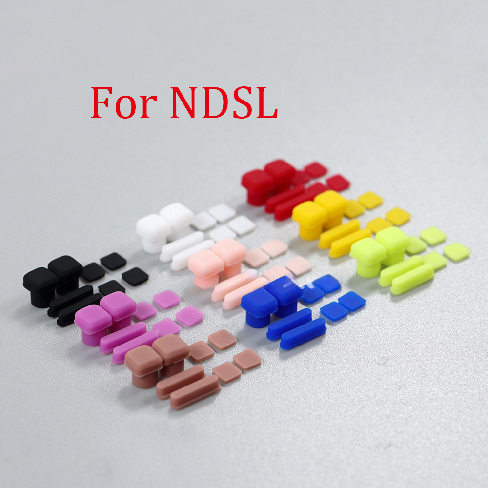 1 ชุดคุณภาพสูงสําหรับ DS Lite คอนโซลสกรูยางฟุตใช้งานร่วมกับ Nintendo NDSL หน้าจอ LCD บนสกรูฝาครอบยาง