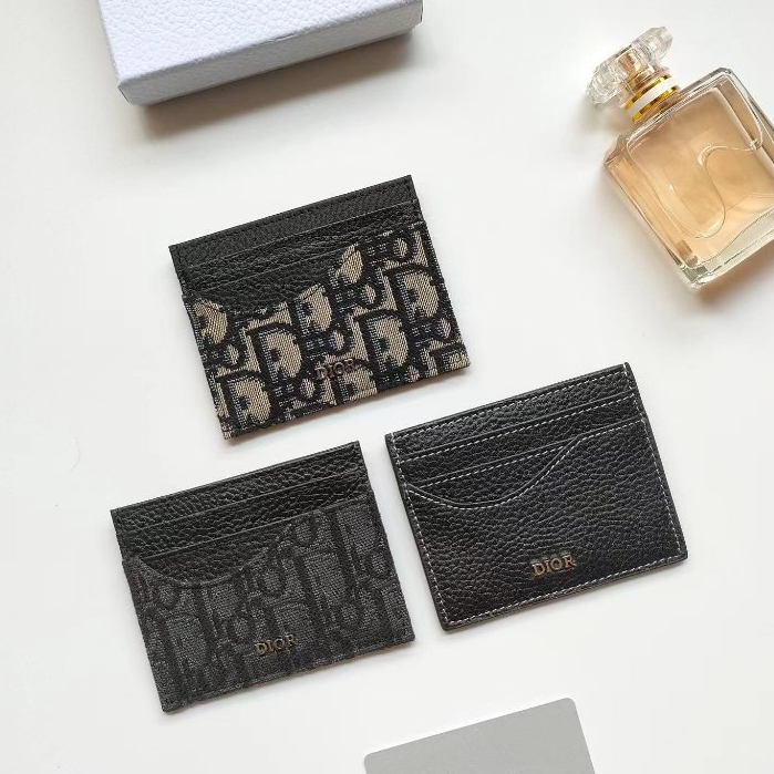 คลิปหนีบอานม้า Dior กระเป๋าหนัง พิมพ์ลาย สีดํา พร้อมกล่อง CH164