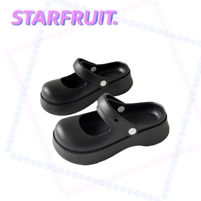 STARFRUIT รองเท้าแตะ พื้นหนา พื้นนิ่ม เหมาะกับเดินชายหาดกลางแจ้ง สําหรับผู้หญิง