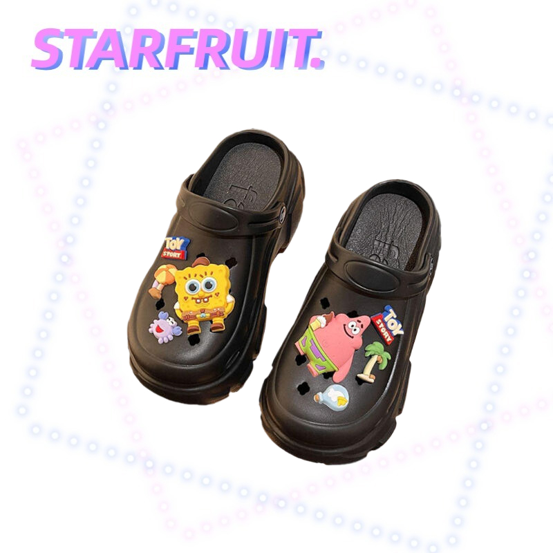 STARFRUIT รองเท้าแตะ พื้นนิ่ม พื้นหนา เหมาะกับเดินชายหาดกลางแจ้ง แฟชั่นสําหรับผู้หญิง