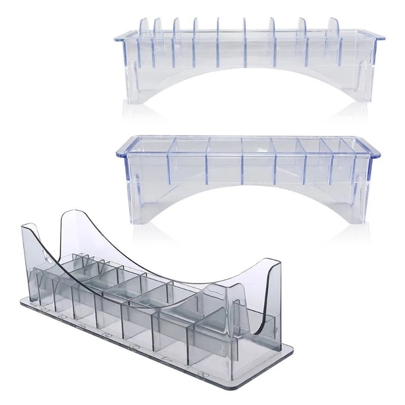 จุด# ปัตตาเลี่ยนผมไฟฟ้ากล่องเก็บคาลิปเปอร์ปัตตาเลี่ยนผมสากลจํากัดหวีตําแหน่งกล่องหวีอะคริลิร้านทําผมทําผมสก์ท็อปองค์กรกล่อง