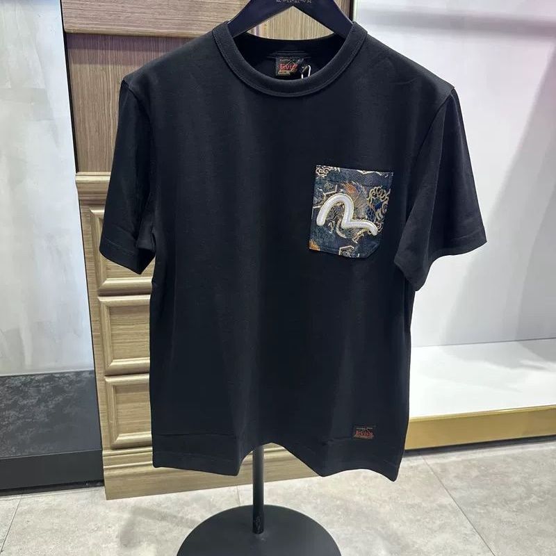 24ev Fu Shen เสื้อยืดลําลอง แขนสั้น ปักลายนกนางนวล