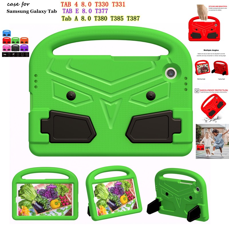 Samsung Galaxy TAB 4 8.0 T330 T331 TAB E 8.0 นิ้ว T377 Tab A 8.0 (2017) T380 T385 T387 กรณีเด็ก Eva 