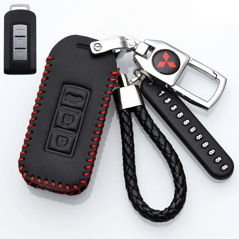 เคสกุญแจรถ Mitsubishi พวงกุญแจรถยนต์xpander Pajero 2012 Triton 2019 pajero sport 2018 Mirage Attrage ปลอกกุญแจรถMitsubishi - รูปที่ 2