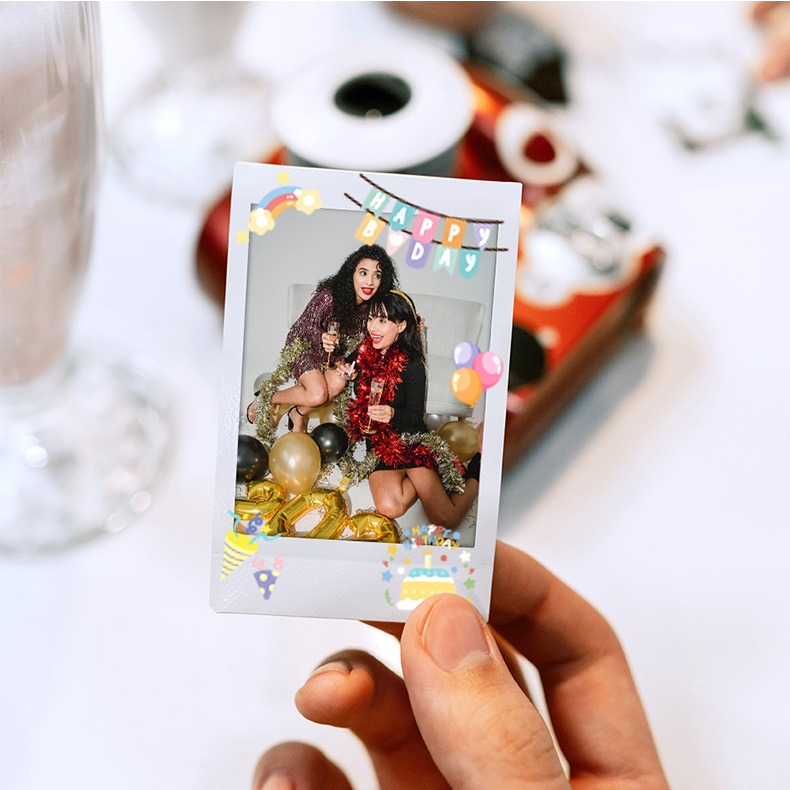 [Film Lab] [ชุดละ 2 ชิ้น] สติ๊กเกอร์ สำหรับ เคสกล้อง Instax ฟิล์ม ของตกแต่ง DIY CAC30