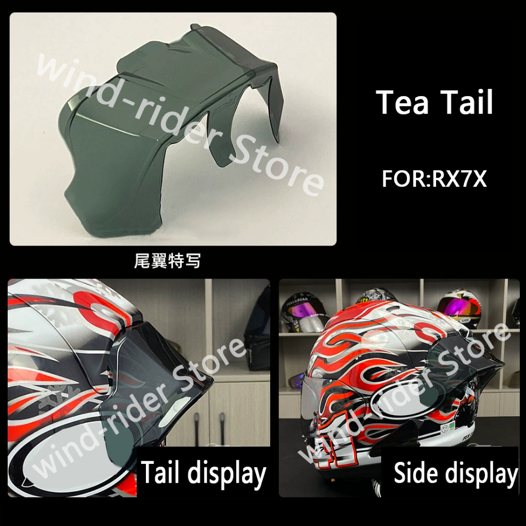 สปอยเลอร์หมวกกันน็อค สําหรับ RX 7X อุปกรณ์เสริมหมวกกันน็อครถจักรยานยนต์