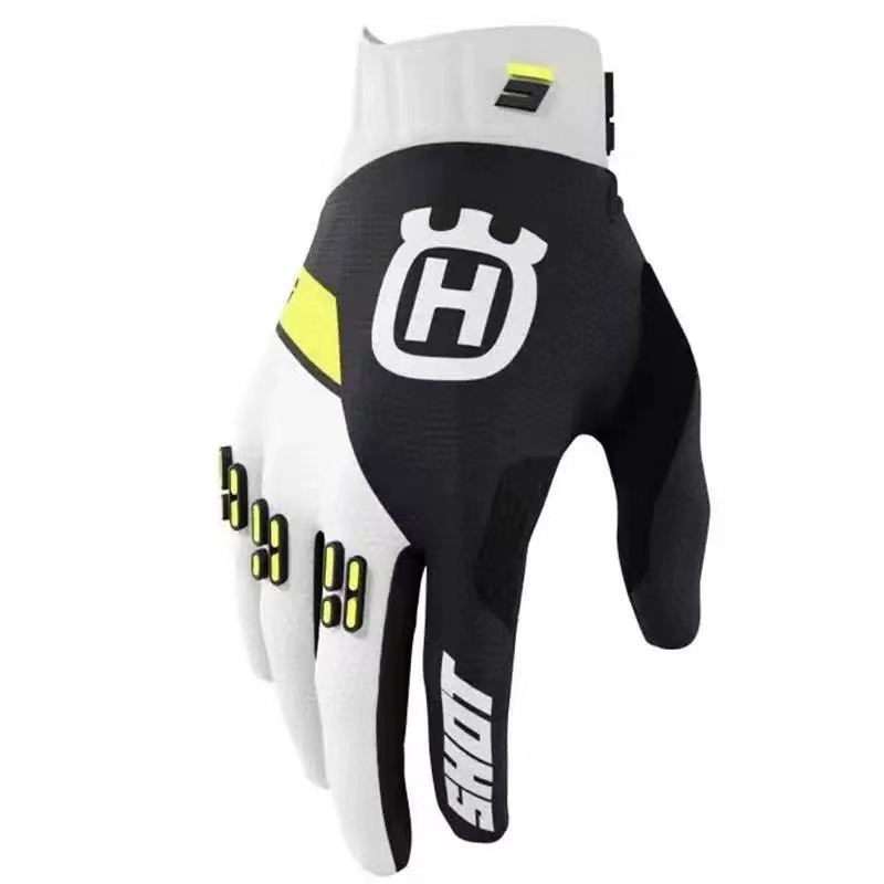 Husqvarna ถุงมือ MOTO ENDURO CROSS SHOT AEROLITE HUSQVARNA แบรนด์ร่วม 100%