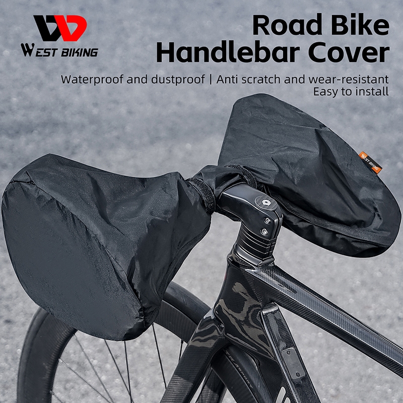 West BIKING Road Bike Handlebar Cover Bike Handlebar Dust Cover Bike Handlebar Waterproof Cover Bicy