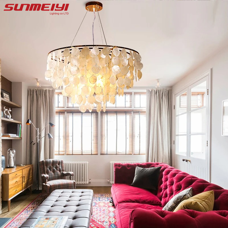 Sunmeiyi โคมไฟระย้า LED โครเมี่ยม ทรงกลม สไตล์นอร์ดิก โมเดิร์น สําหรับห้องนั่งเล่น ห้องนอน
