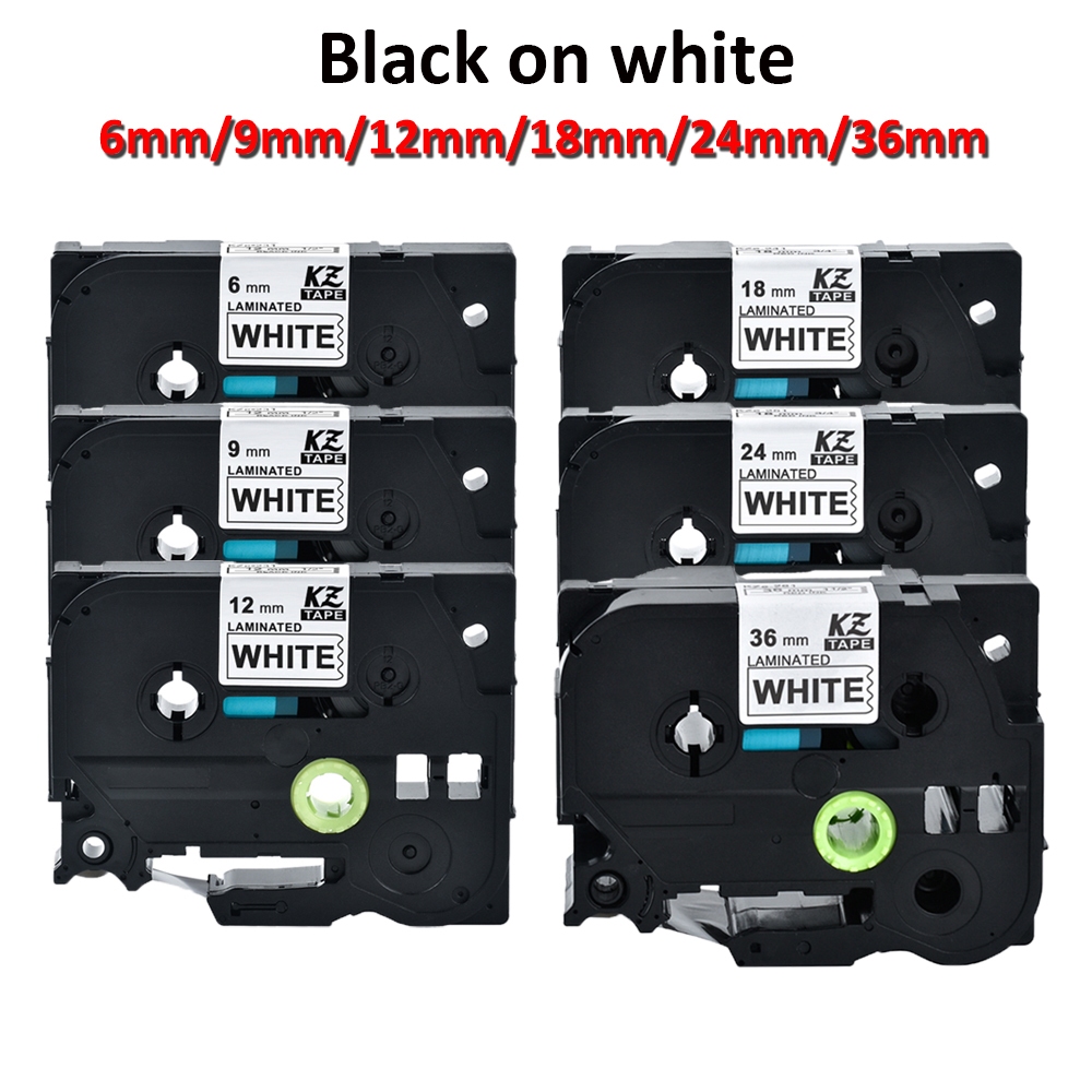 เทปฉลาก 231 สําหรับ Brother 221 tz231 tz221 tz211 6 9 12 18 24 36 มม. Brother p touch PTH110 PTD210 