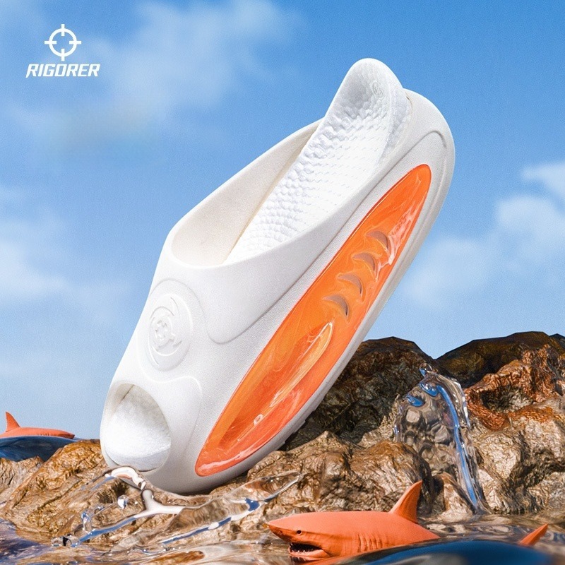 Rigorer Shark 2 รองเท้าแตะกีฬาผู้ชาย รุ่นใหม่ กันลื่น รองเท้าแตะบาสเก็ตคู่รัก ชาย/หญิง ใช้ได้ทั้งในร่มและกลางแจ้ง