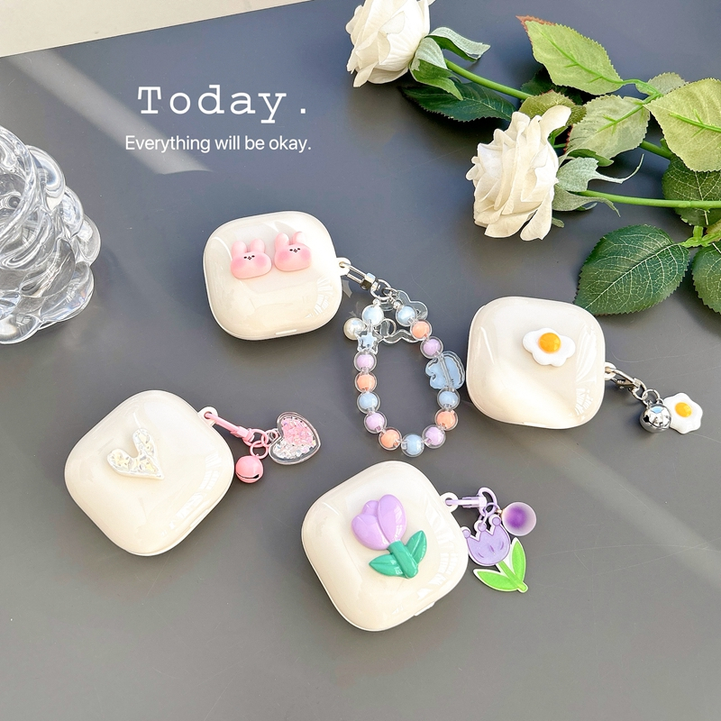 สําหรับ Samsung Galaxy Buds Core / Buds FE น่ารัก Love Bear Cat ฝาครอบป้องกัน Galaxy Buds Live หูฟัง Buds 2 Pro เคสป้องกันพร้อมตะขอเครื่องประดับ