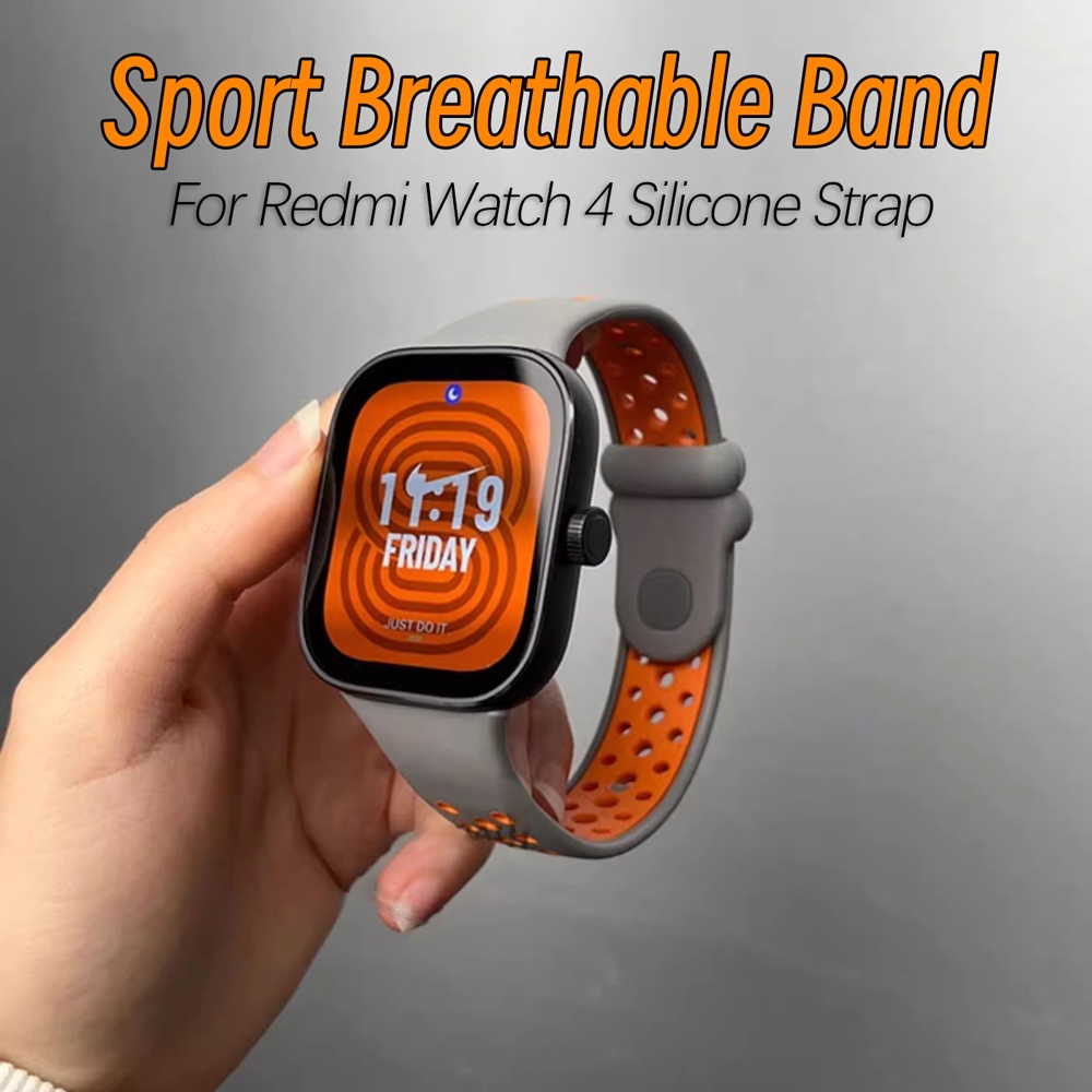 สายนาฬิกาข้อมือซิลิโคน TPU นิ่ม ระบายอากาศ กันน้ํา แบบเปลี่ยน สําหรับ Redmi Watch 4 Xiaomi Band 8 Pro