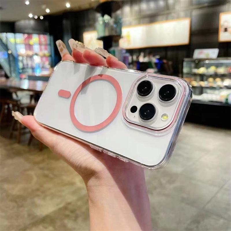 เคสโทรศัพท์มือถืออะคริลิค แบบใส คุณภาพสูง สําหรับ iPhone 15 14 13 12 Pro Max