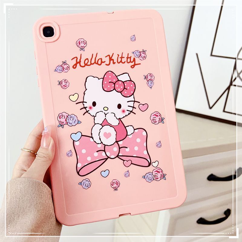 เคสแท็บเล็ต Samsung Galaxy Tab A9 + 5G 11 นิ้ว SM-X210 X216B เคส A9 8.7 นิ้ว SM-X110 X115N เคสแฟชั่นน่ารักการ์ตูนรูปแบบหนากันกระแทก TPU เคสซิลิโคน