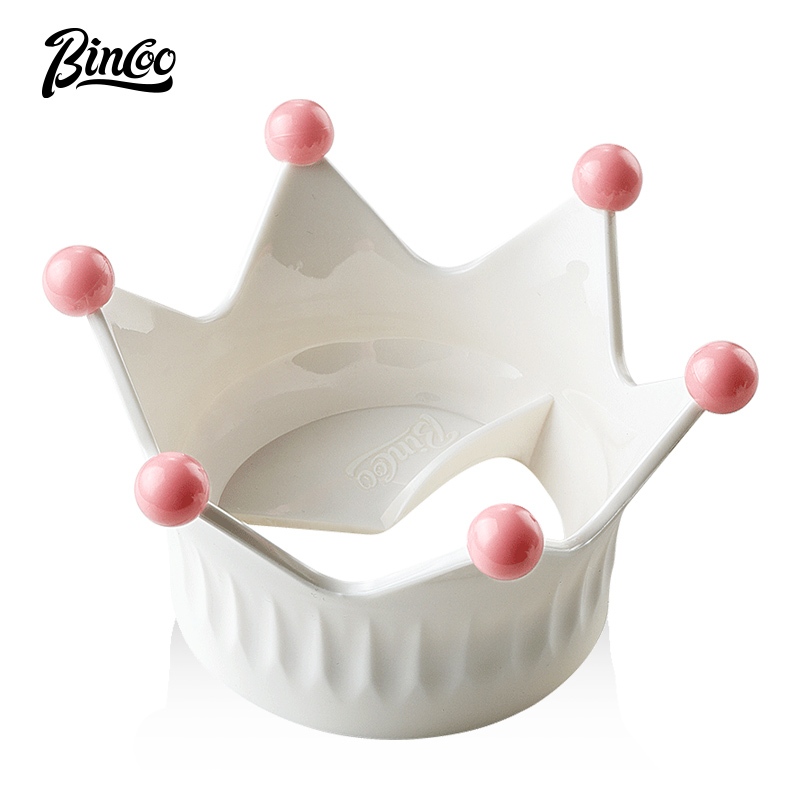 Bincoo แหวนตัวรับผงกาแฟ รูปมงกุฎ Moka Pot อุปกรณ์เสริม