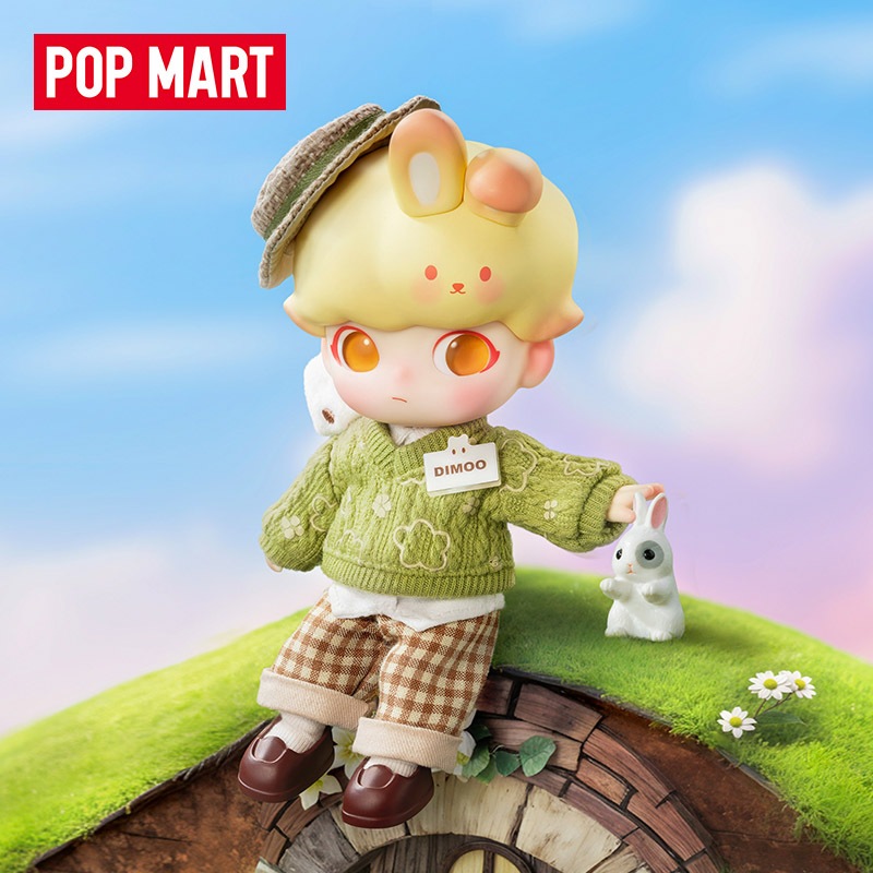 พร้อมส่ง Pop mart Dimoo Holiday Rabbit Moving Doll ของแท้ ของขวัญวันเกิด