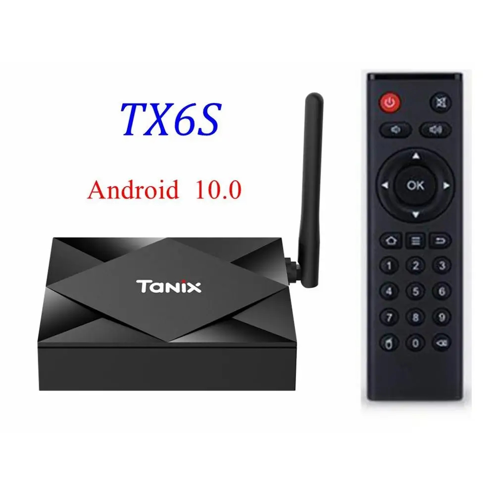 กล่องทีวี เครื่องเล่นมีเดีย Android 10.0 Tanix TX6S Allwinner H616 Quad Core 4G RAM 32GB 64GB ROM 2.4G 5GHz Wifi BT 6K H.265