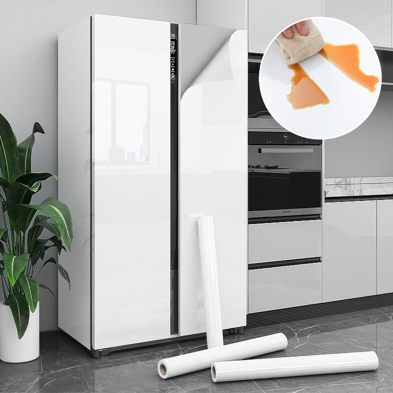 【100ซม.】สติกเกอร์วอลล์เปเปอร์ กันน้ํามัน มีกาวในตัว สําหรับติดตู้เย็น