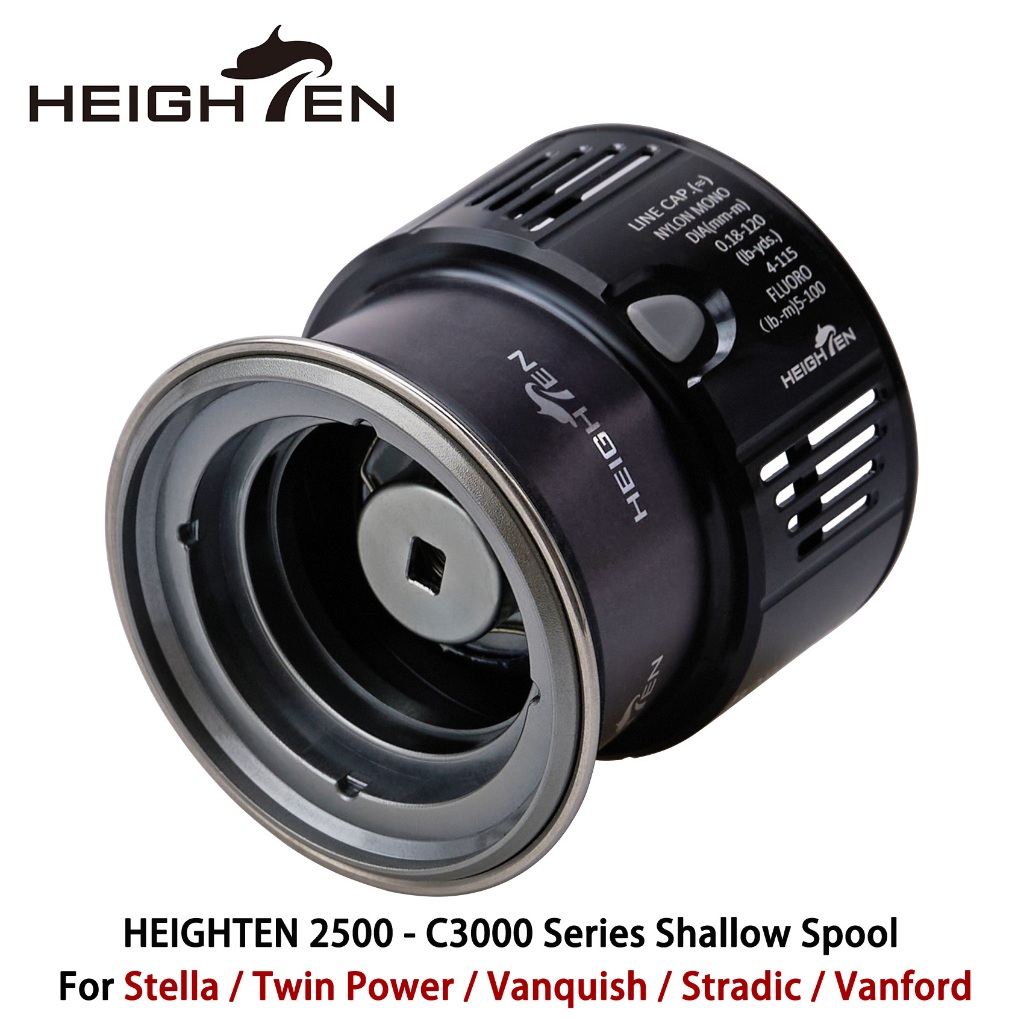 HEIGHTEN 2500S-3000 Shallow Spool Special For Shimano Stella Twin Power Vanquish Stradic Vanford 250