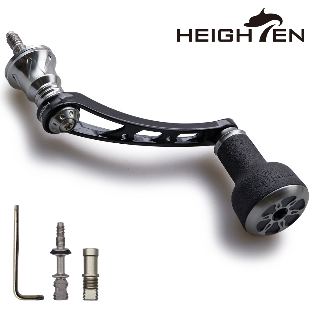 HEIGHTEN Reel Handle 56 มม.24 มม.TPE ลูกบิดสําหรับ Shimano Stella Stradic Daiwa 2023 Legalis Spinnin