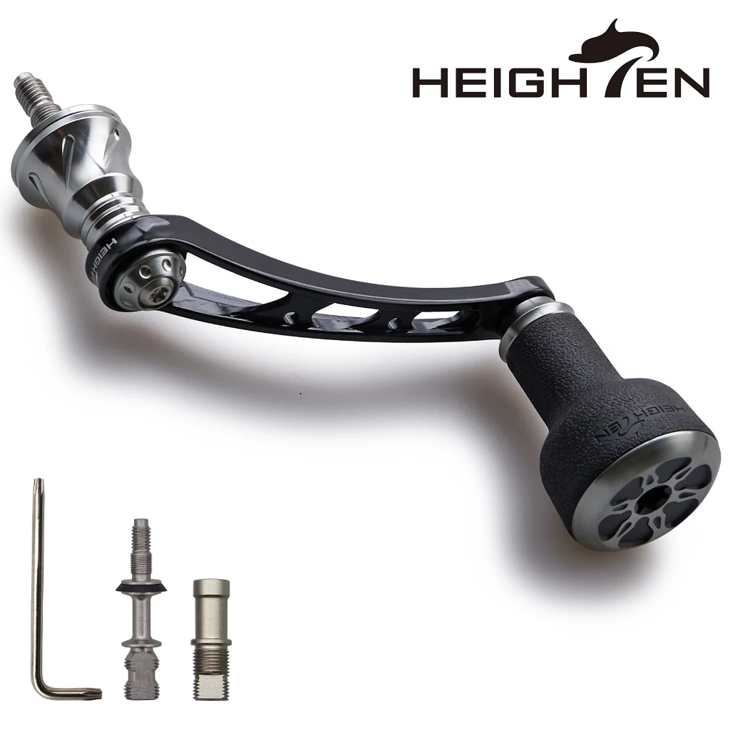 HEIGHTEN Reel Handle 56 มม.24 มม.TPE ลูกบิดสําหรับ Shimano Stella Stradic Daiwa 2023 Legalis Spinning ตกปลา Reel