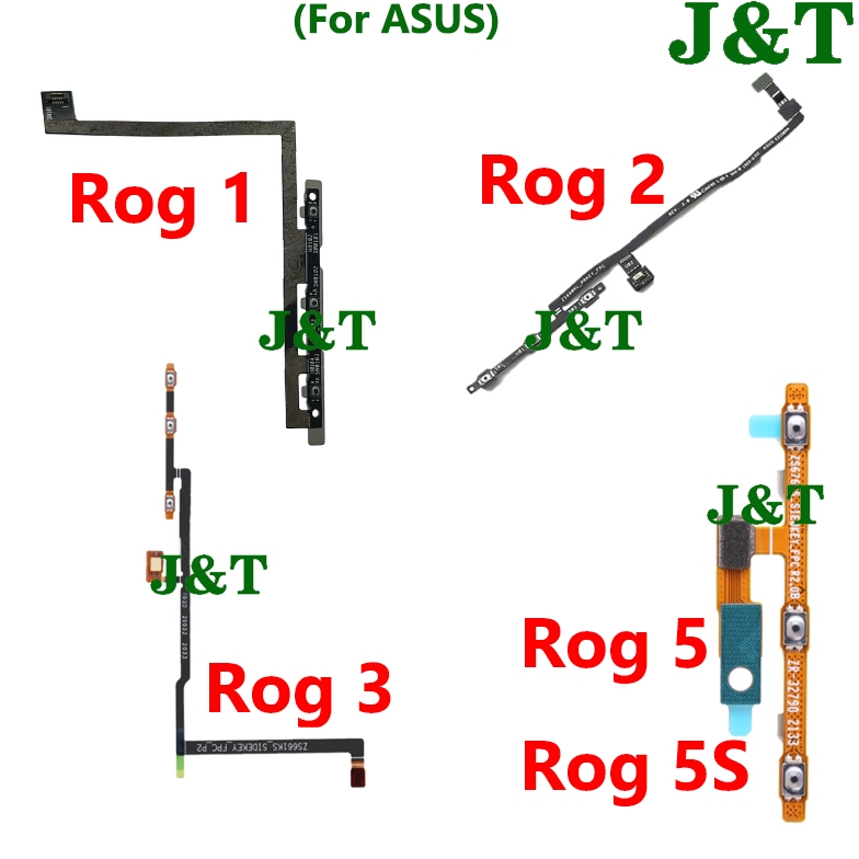 อะไหล่ปุ่มปรับระดับเสียง แบบยืดหยุ่น เปิดปิด แบบเปลี่ยน สําหรับ ASUS Rog Phone 1 2 3 5 5S Rog1 Rog2 Rog3 Rog5