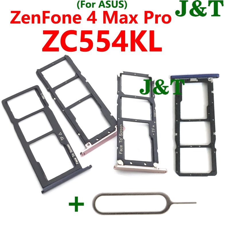 สําหรับ ASUS ZenFone 4 Max Pro 5.5 ZC554KL X00ID ซิมการ์ดถาดผู้ถือ Reader SD Slot อะแดปเตอร์ที่อยู่อ