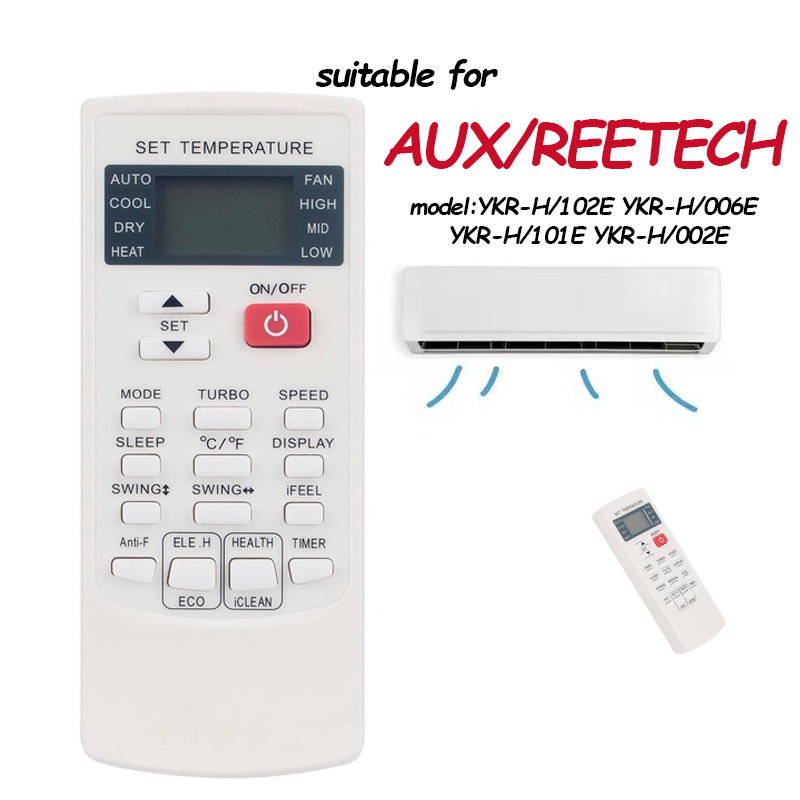 รีโมท Remote รีโมทแอร์ Carrier MAVELL/AUX/REETECH YKR-H/006E YKR-H/002E YKR-H/102E YKR-H/101E